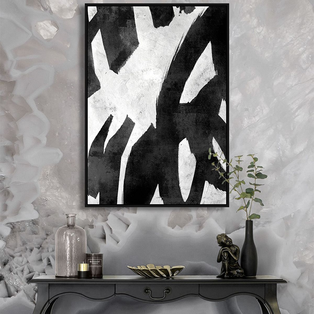 BASEMENT HOME - Cuadro Negro y Blanco