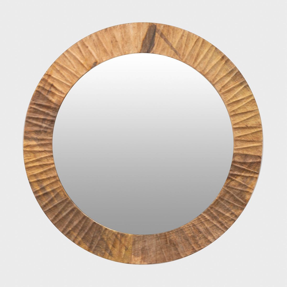 BASEMENT HOME - Espejo Redondo Madera 60 cm 