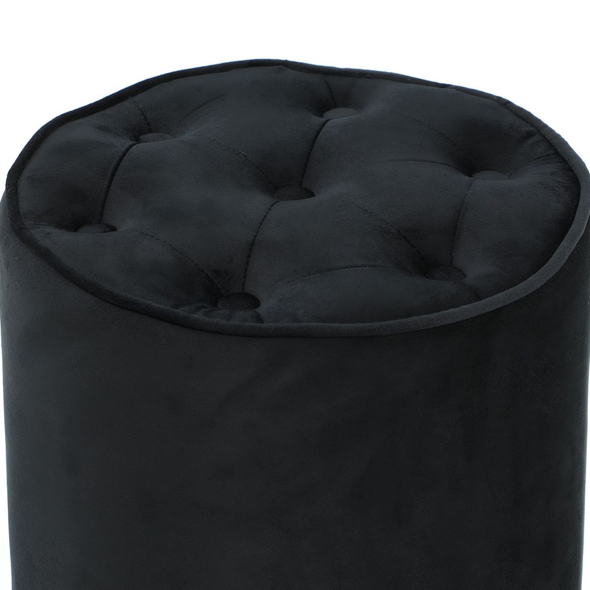 MICA - Puff Velvet Negro 35x45 cm