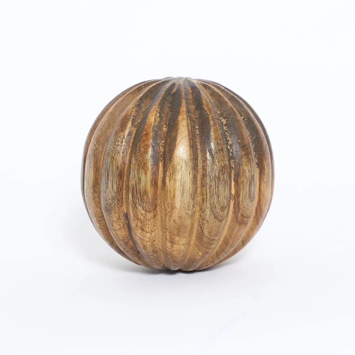 BASEMENT HOME - Bola Decorativa de Madera 12x12x12cm