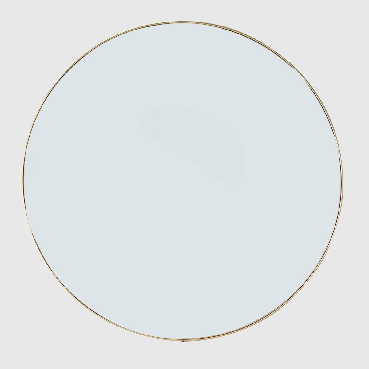 BASEMENT HOME - Espejo Redondo de Metal Dorado 120cm