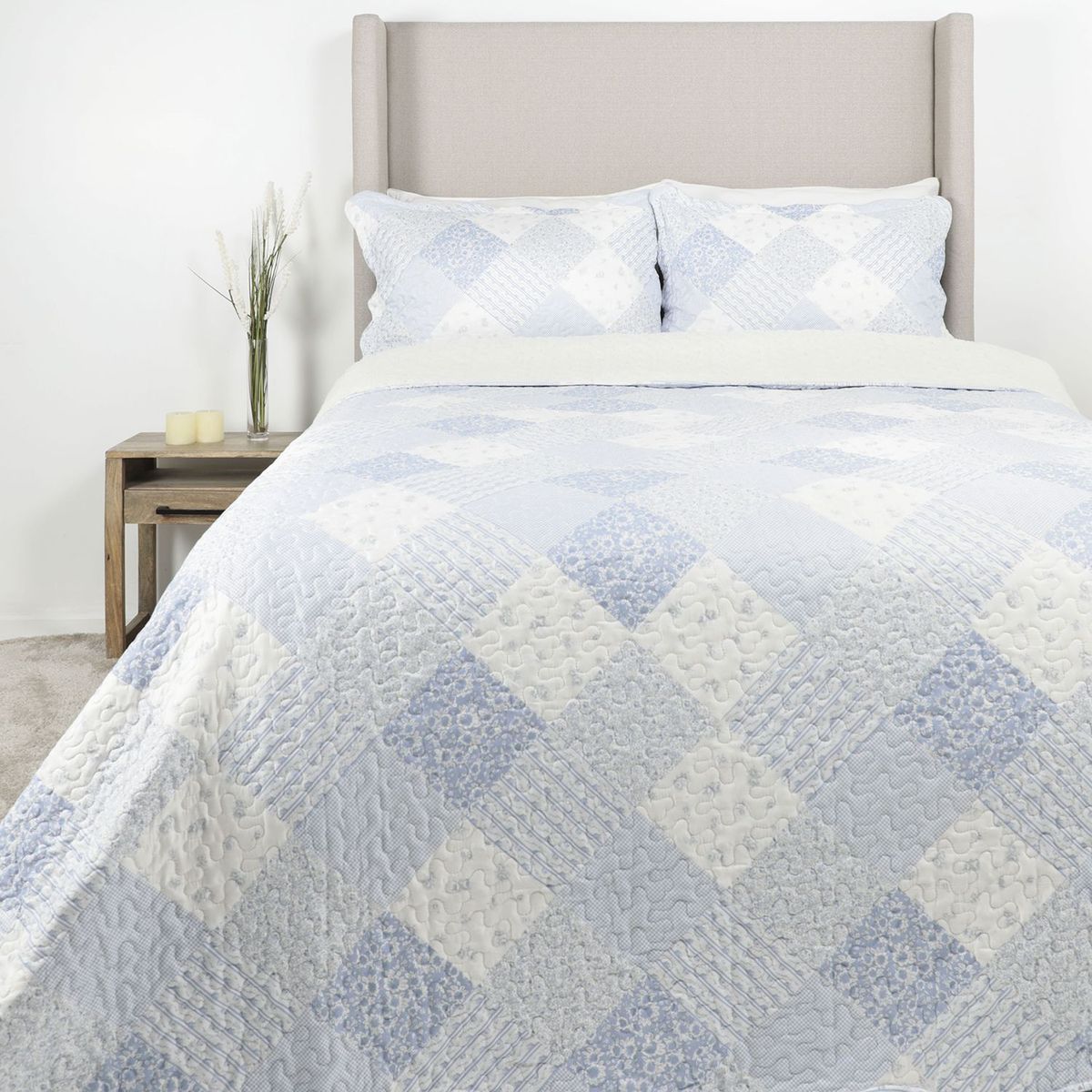 ROBERTA ALLEN - Cubrecama Patch Con Sherpa Roberta Allen