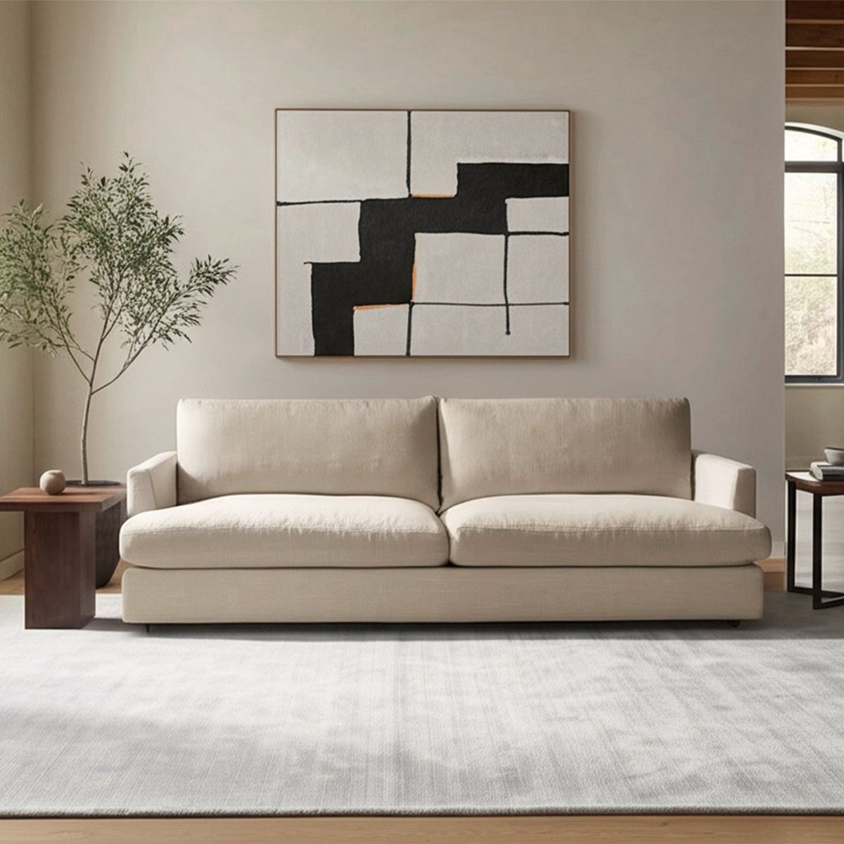 BASEMENT HOME - Sofá Santana 3 Cuerpos