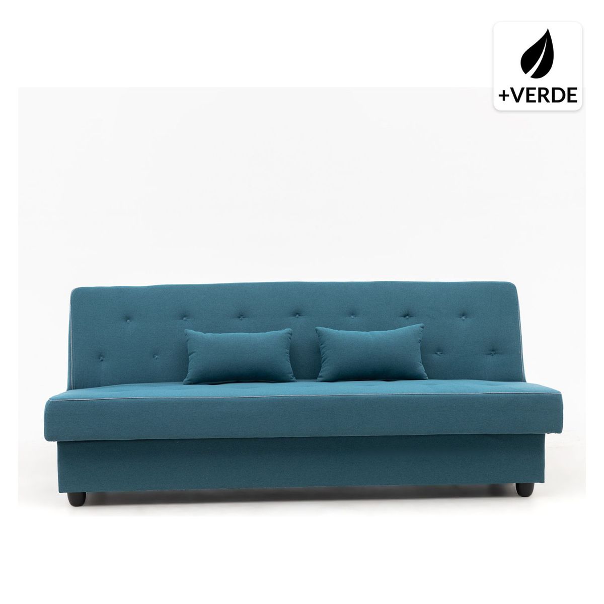 MICA - Sofá Cama Futón New Jasper 3 Cuerpos 1 Plz con Almacenamiento