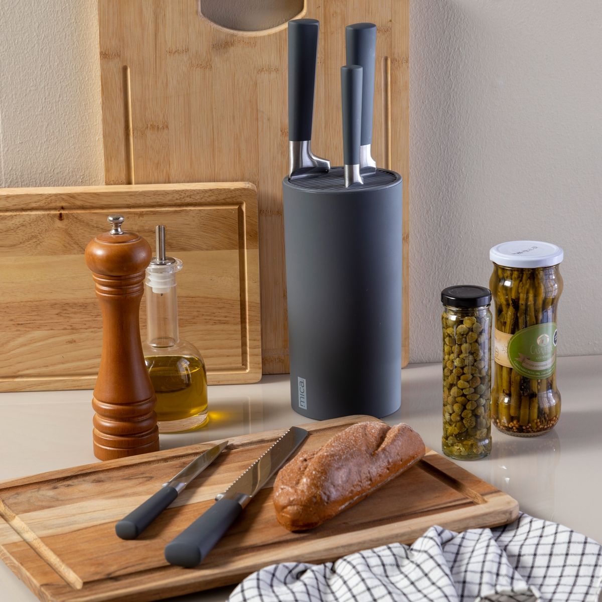 MICA - Taco de Cuchillos de Cocina 5 Piezas