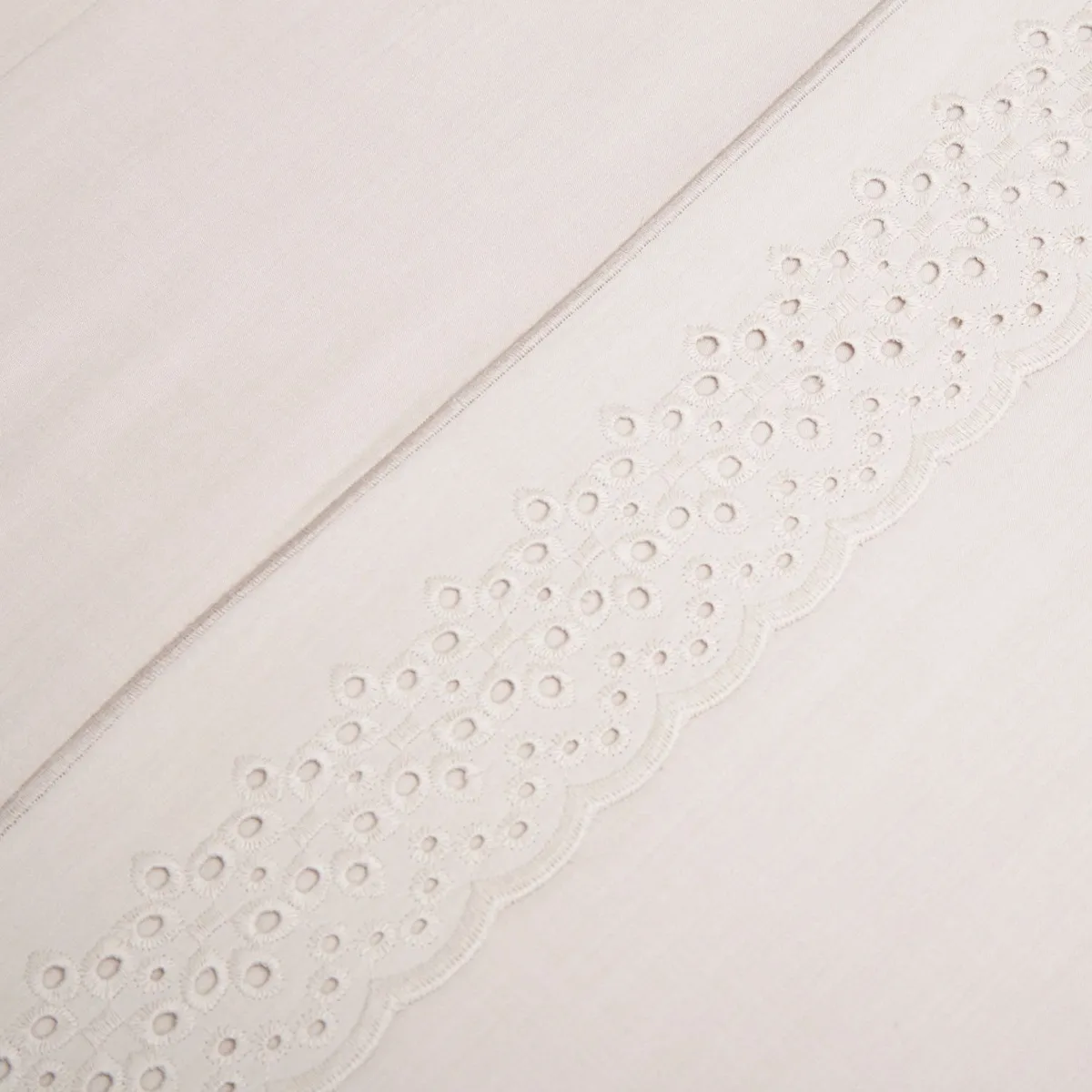 ROBERTA ALLEN - Juego de Sábanas Bordadas Broderie 180 Hilos