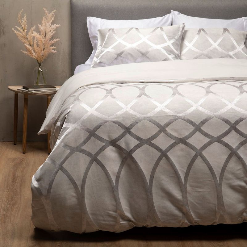 BASEMENT HOME - Funda Plumón Bordada Artic 100% Algodón