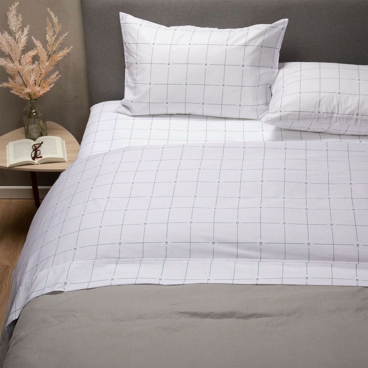 BENETTON - Juego de Sábanas 100% Algodón 180 Hilos Tuti Petroleo