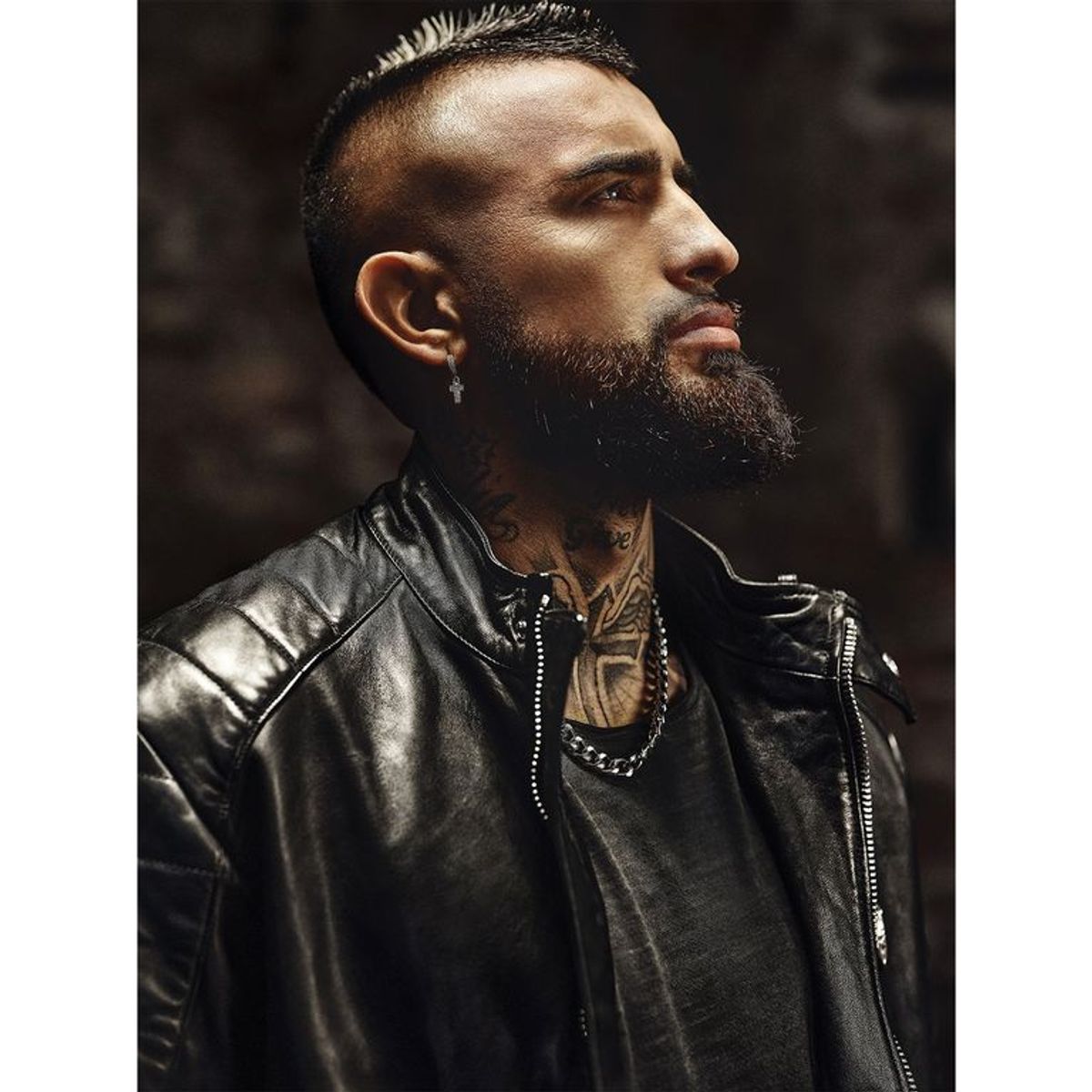 MOSSIMO - Casaca 100% Cuero Hombre