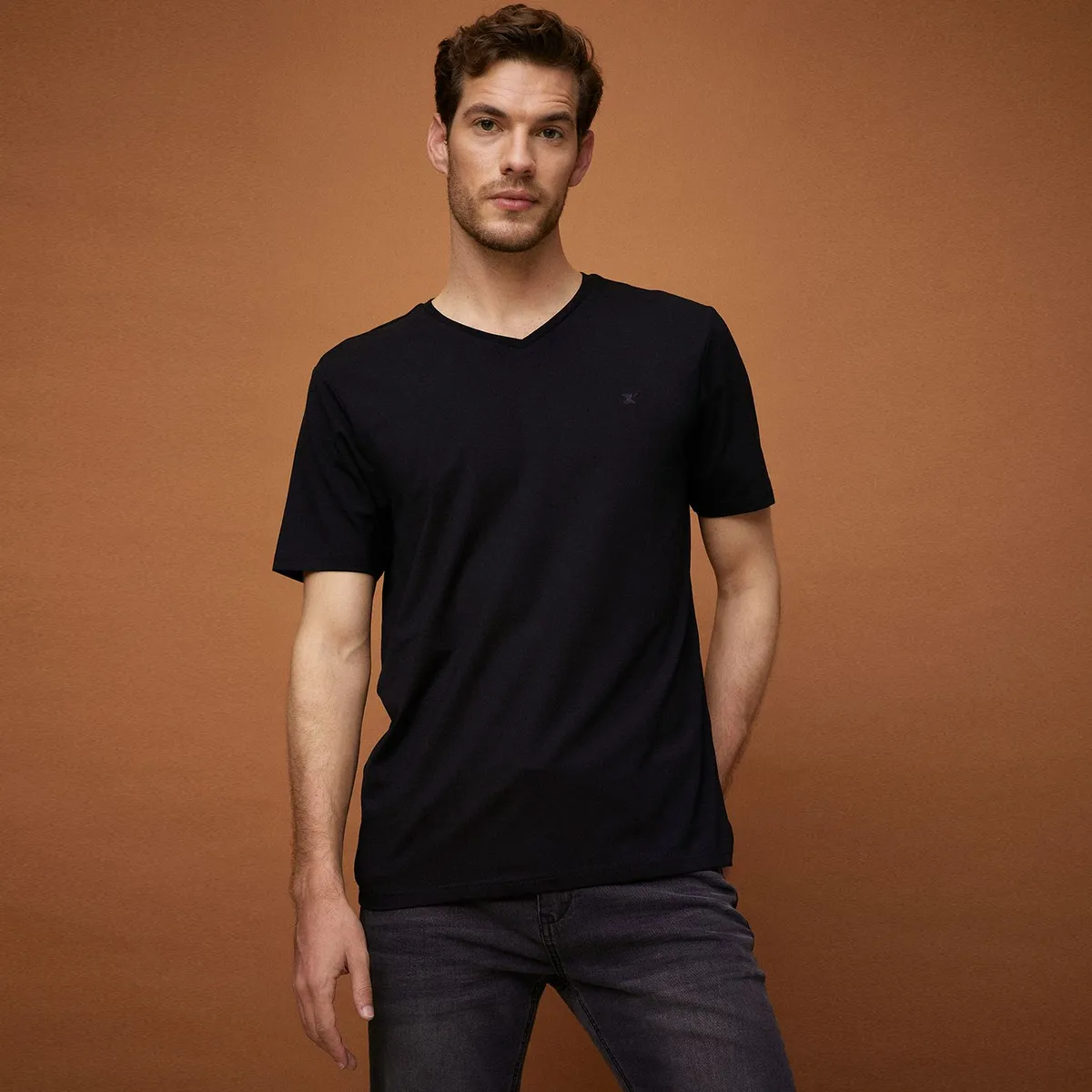 WOLF&HANK - Polo Manga Corta Algodón Cuello V Wolf&Hank Hombre