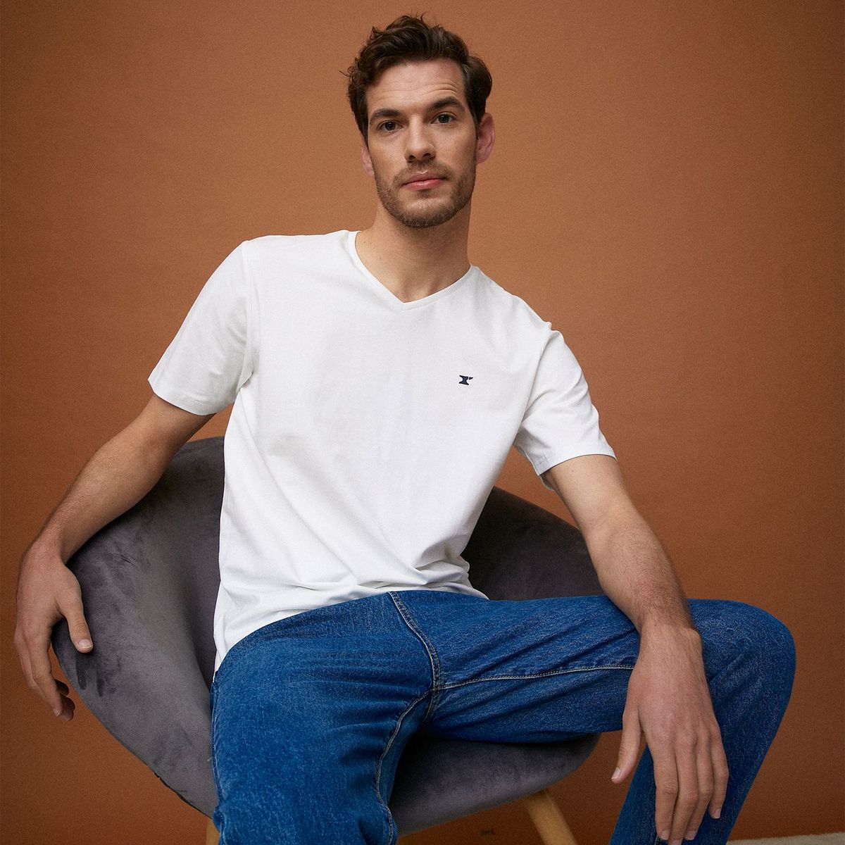 WOLF&HANK - Polo Manga Corta Algodón Cuello V Wolf&Hank Hombre