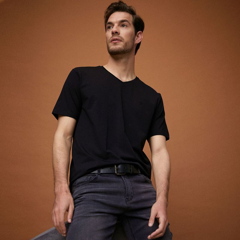 WOLF&HANK - Polo Manga Corta Algodón Cuello V Wolf&Hank Hombre