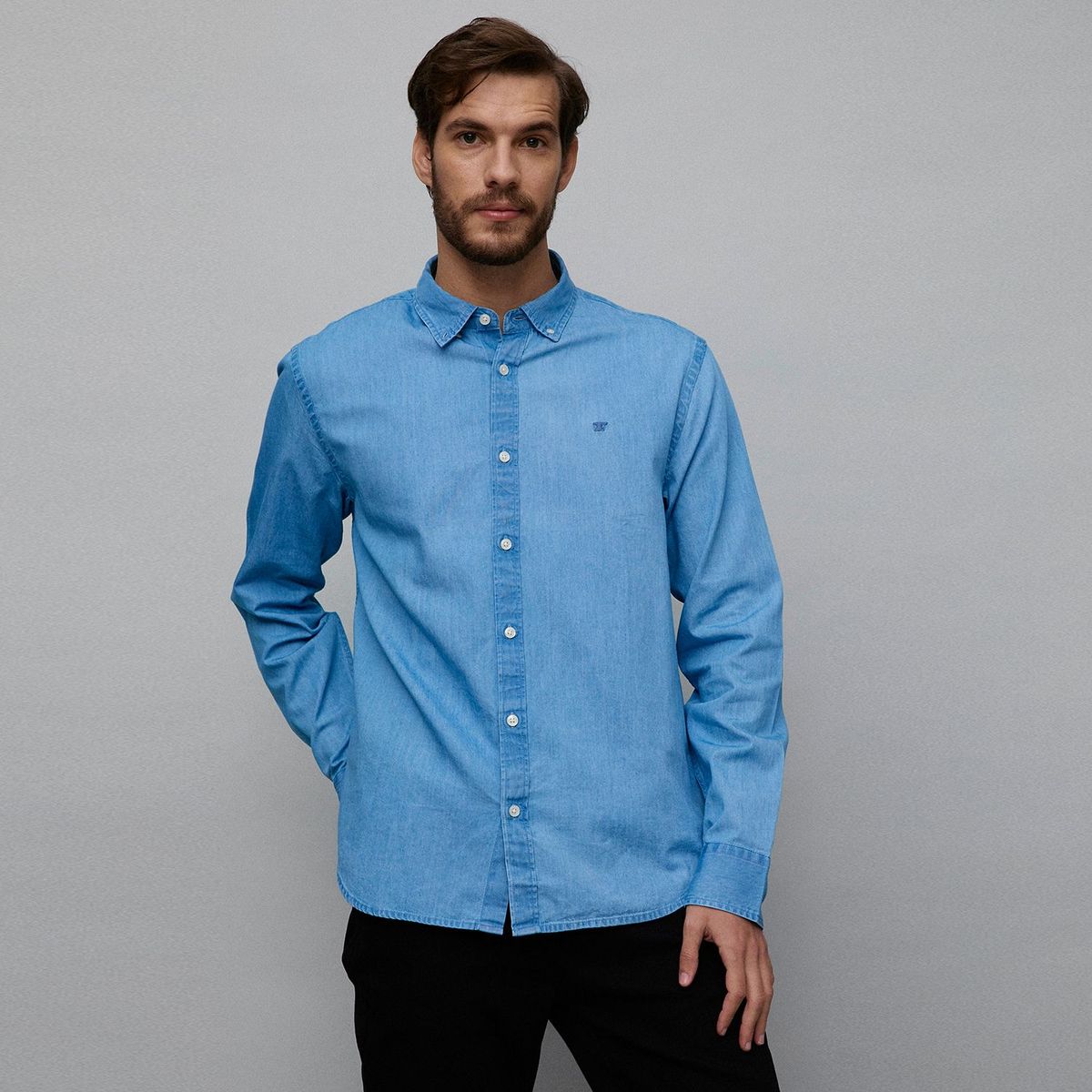 WOLF&HANK - Camisa 100% Algodón Regular Hombre Wolf&hank
