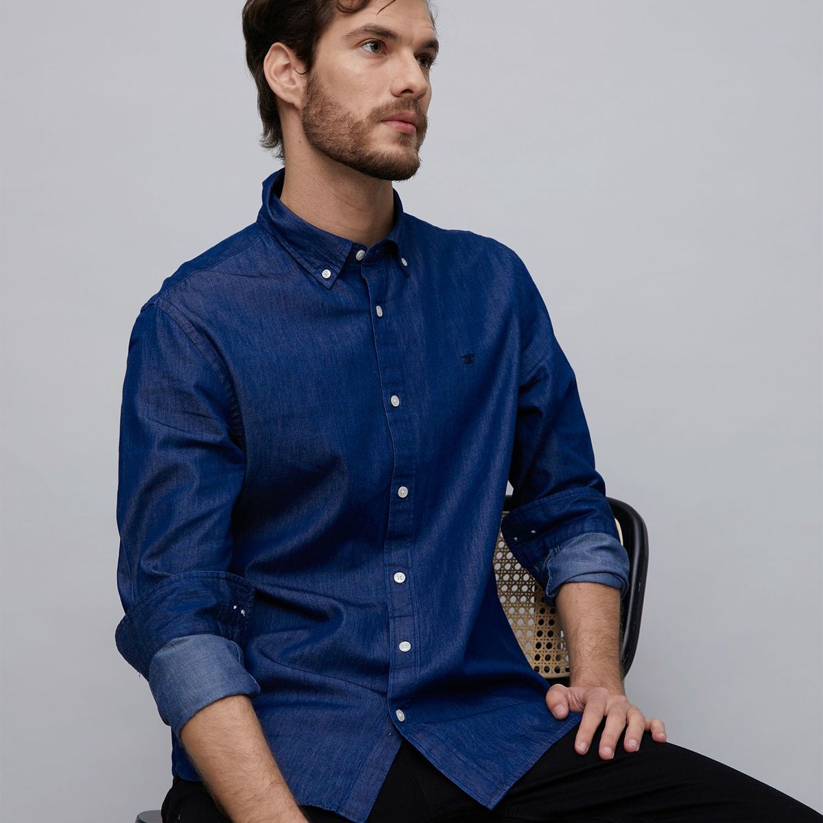 WOLF&HANK - Camisa 100% Algodón Regular Hombre Wolf&hank