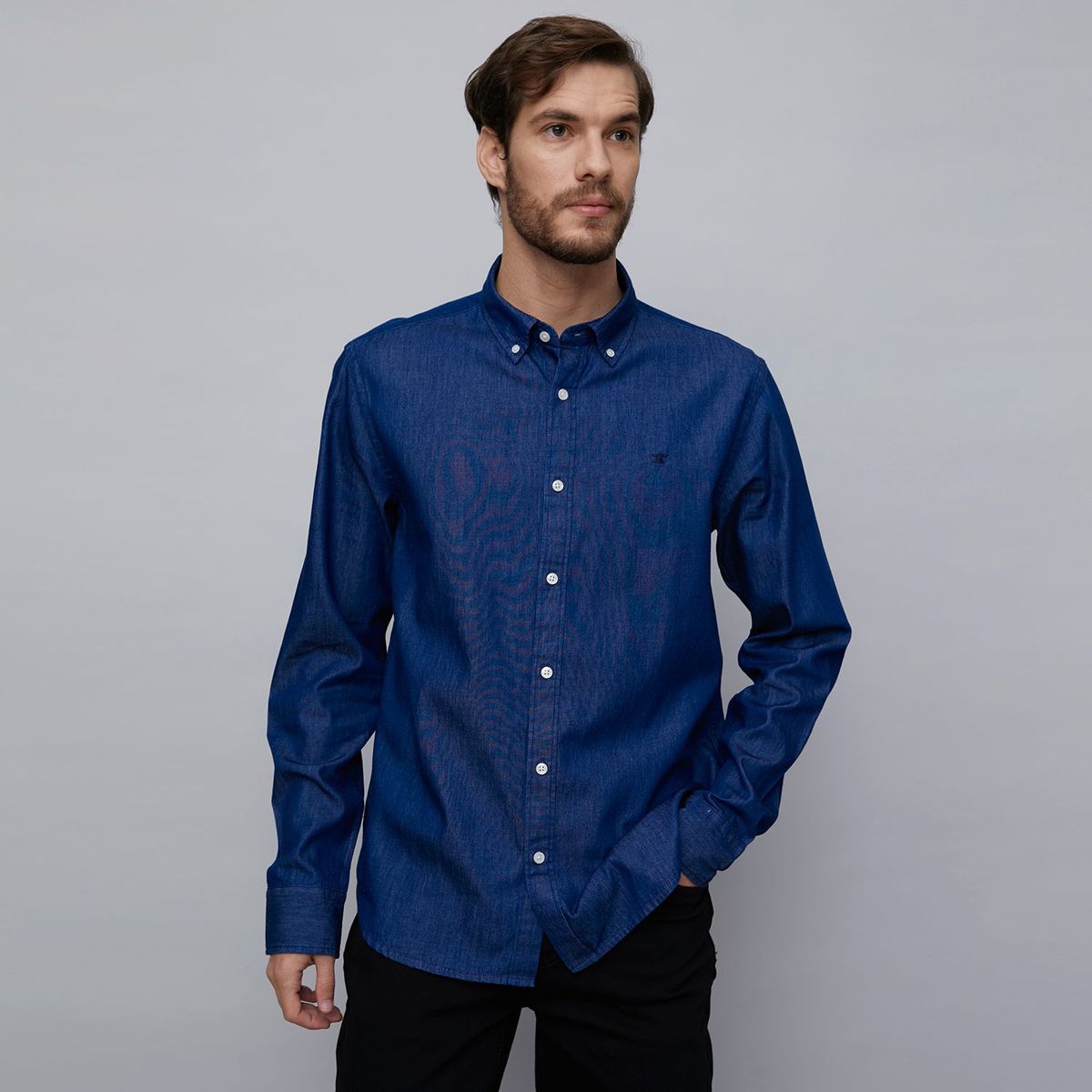 WOLF&HANK - Camisa 100% Algodón Regular Hombre Wolf&hank