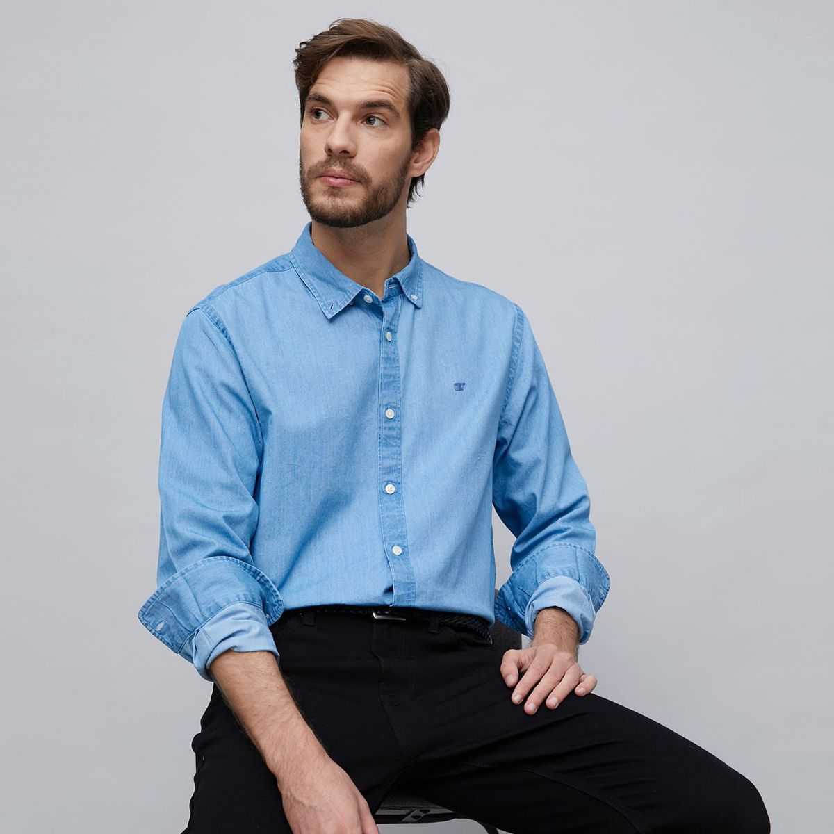 WOLF&HANK - Camisa 100% Algodón Regular Hombre Wolf&hank