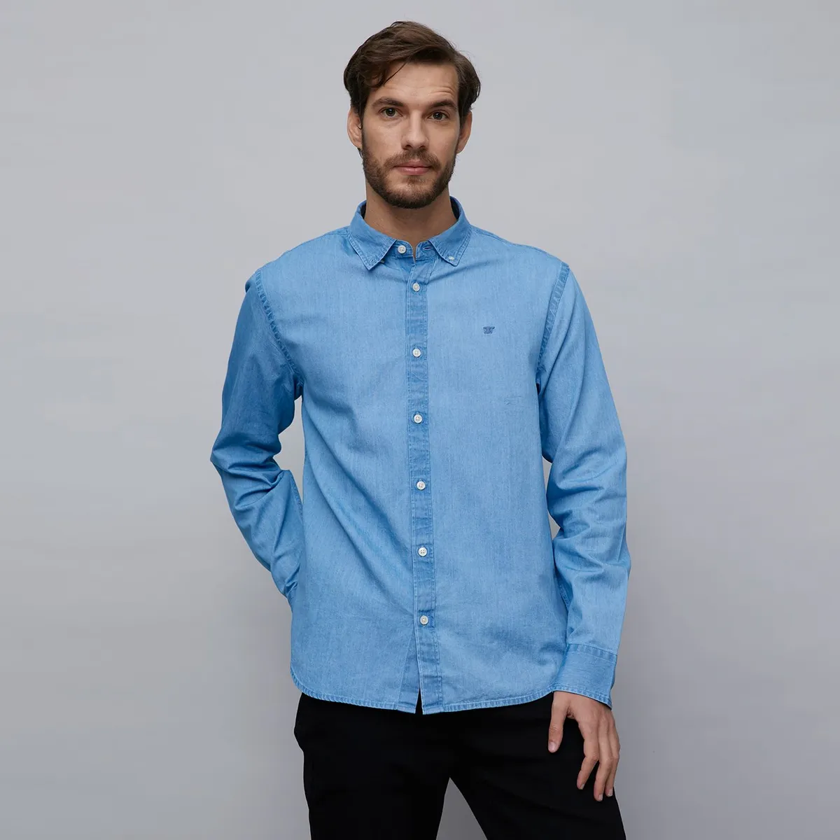 WOLF&HANK - Camisa 100% Algodón Regular Hombre Wolf&hank
