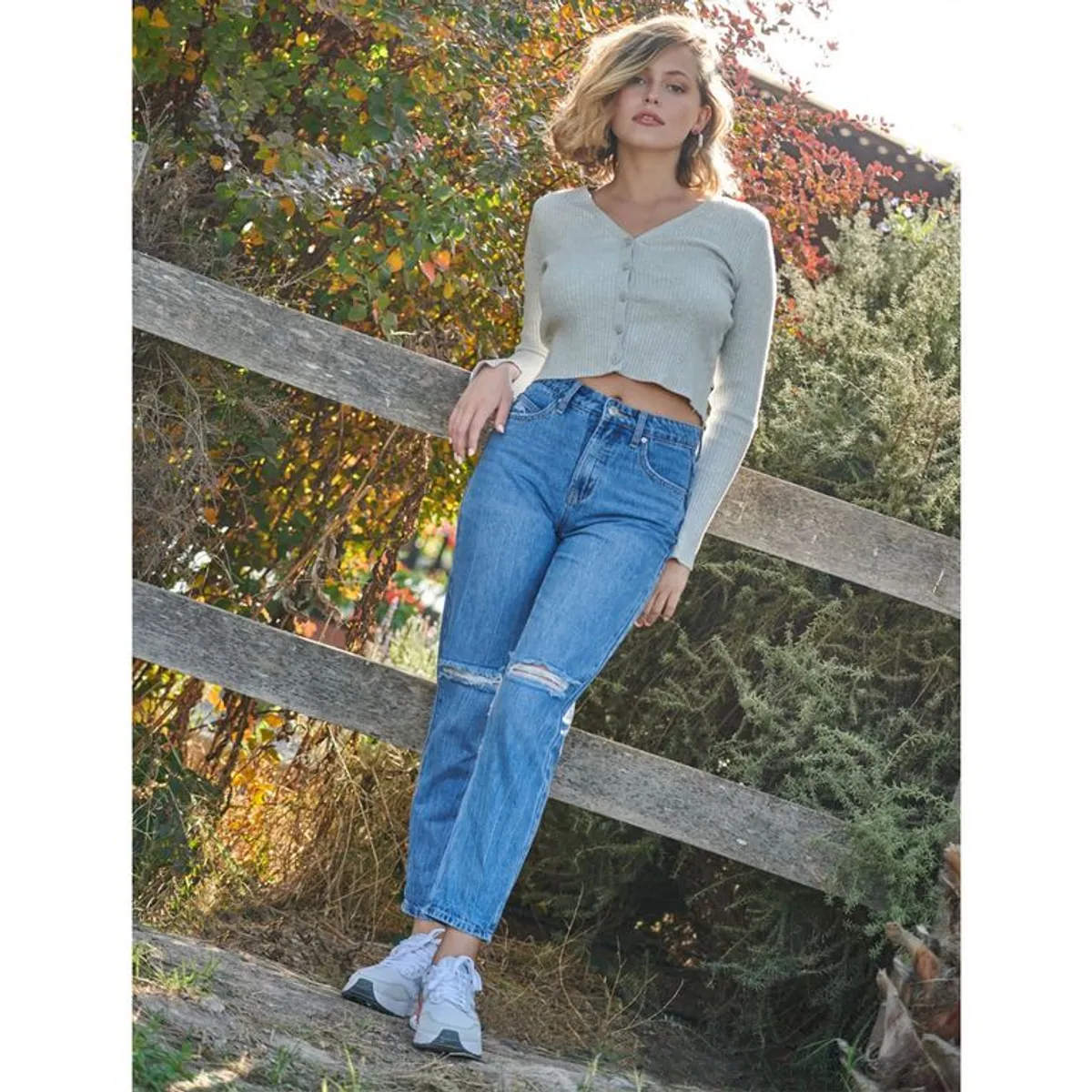 SYBILLA - Jean Mom Tiro Alto Mujer Sybilla.