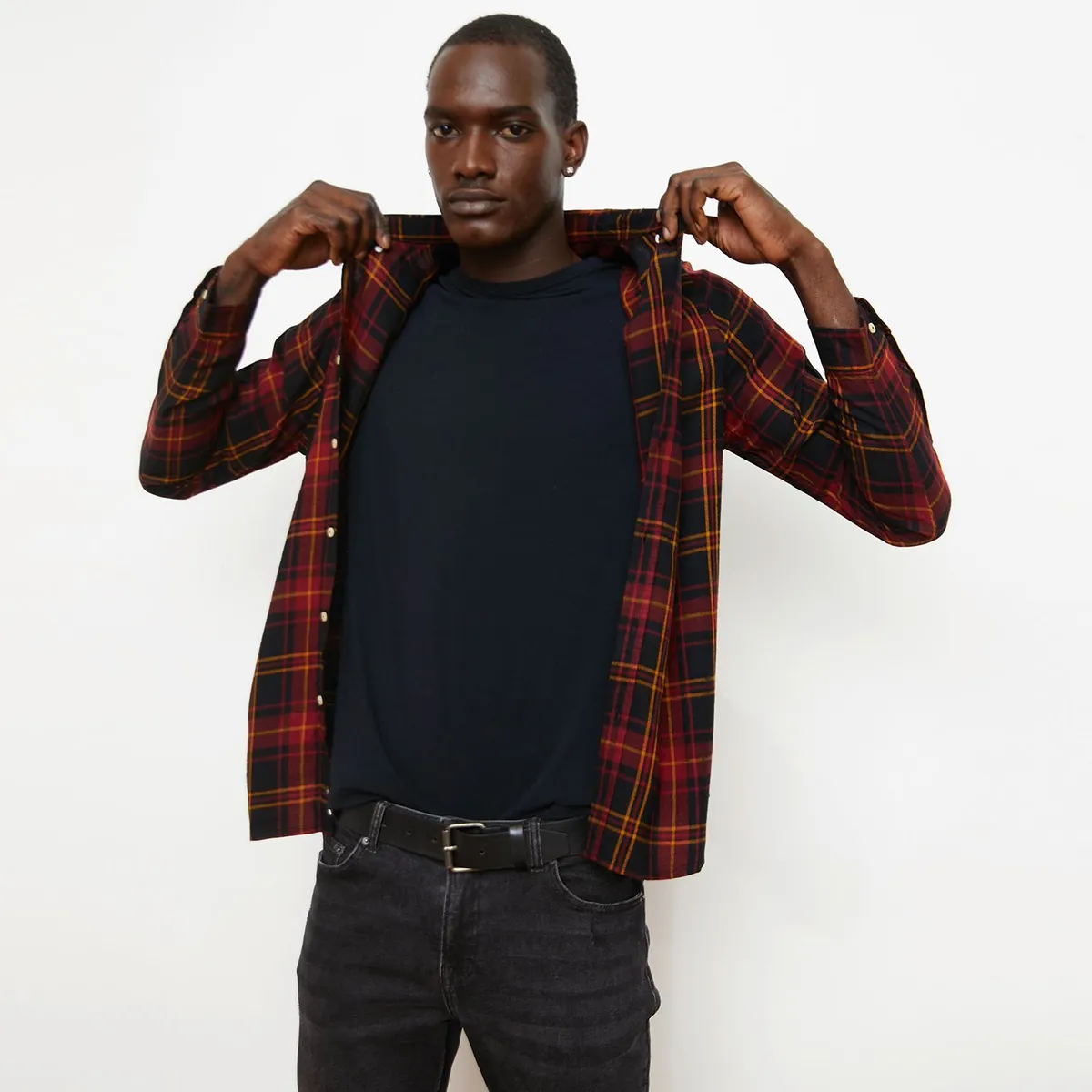 BASEMENT - Camisa Manga Larga Hombre