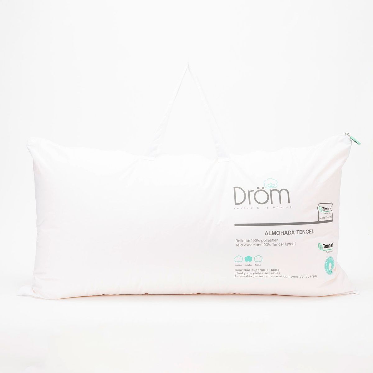 DROM - Almohada Hipoalergénica Tencel King 50x90cm