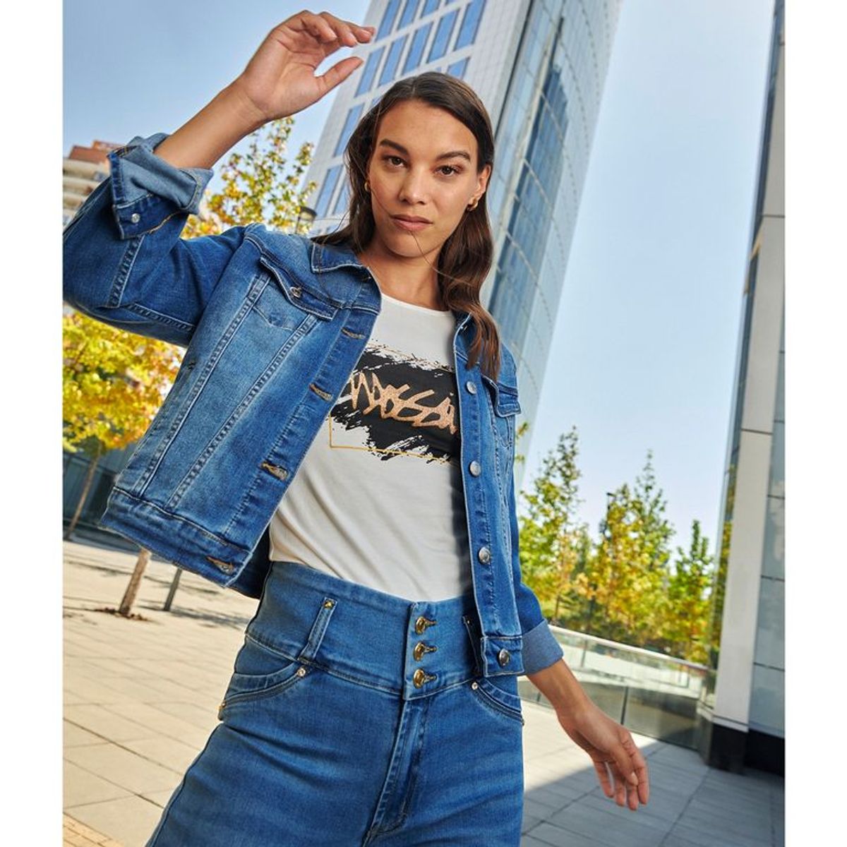 MOSSIMO - Casaca Jean Mujer Mossimo