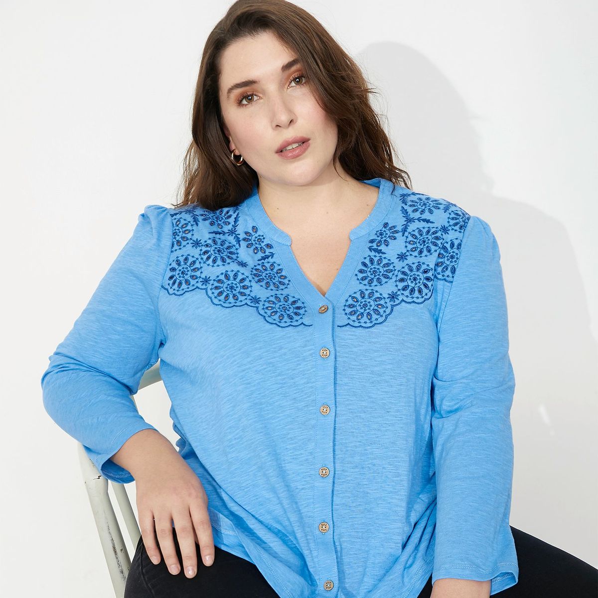 ELLE - Polo Manga Larga Mujer