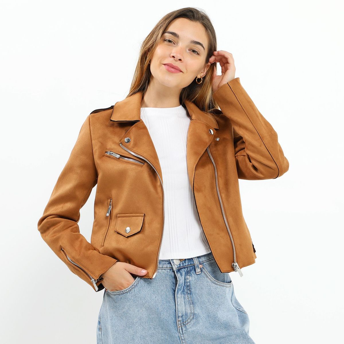 DENIMLAB - Casaca Biker Mujer Denimlab