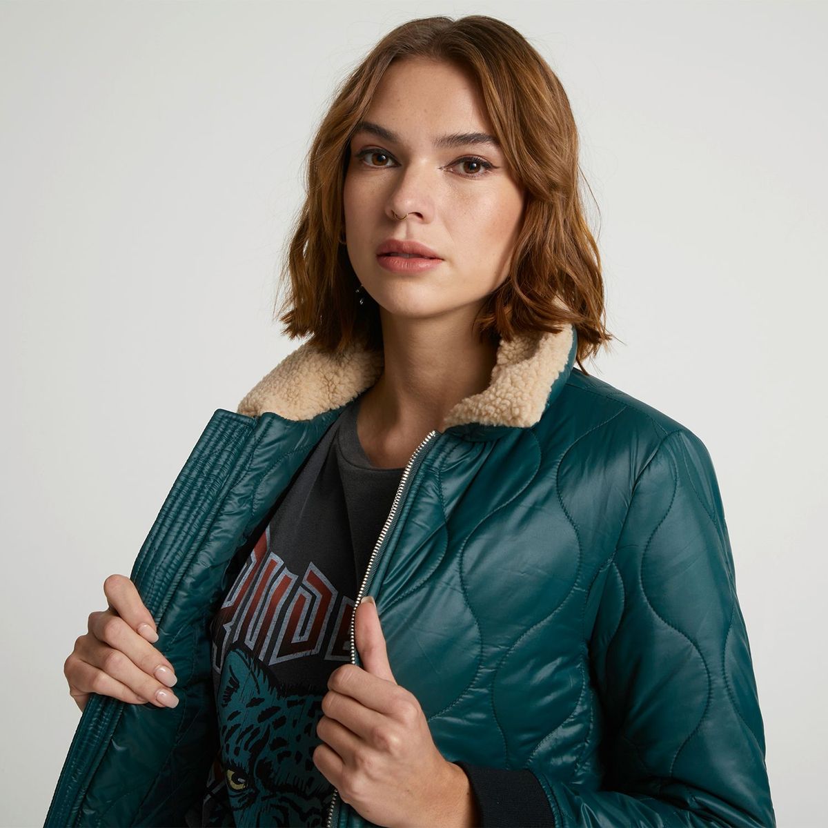 DENIMLAB - Casaca Bomber Mujer