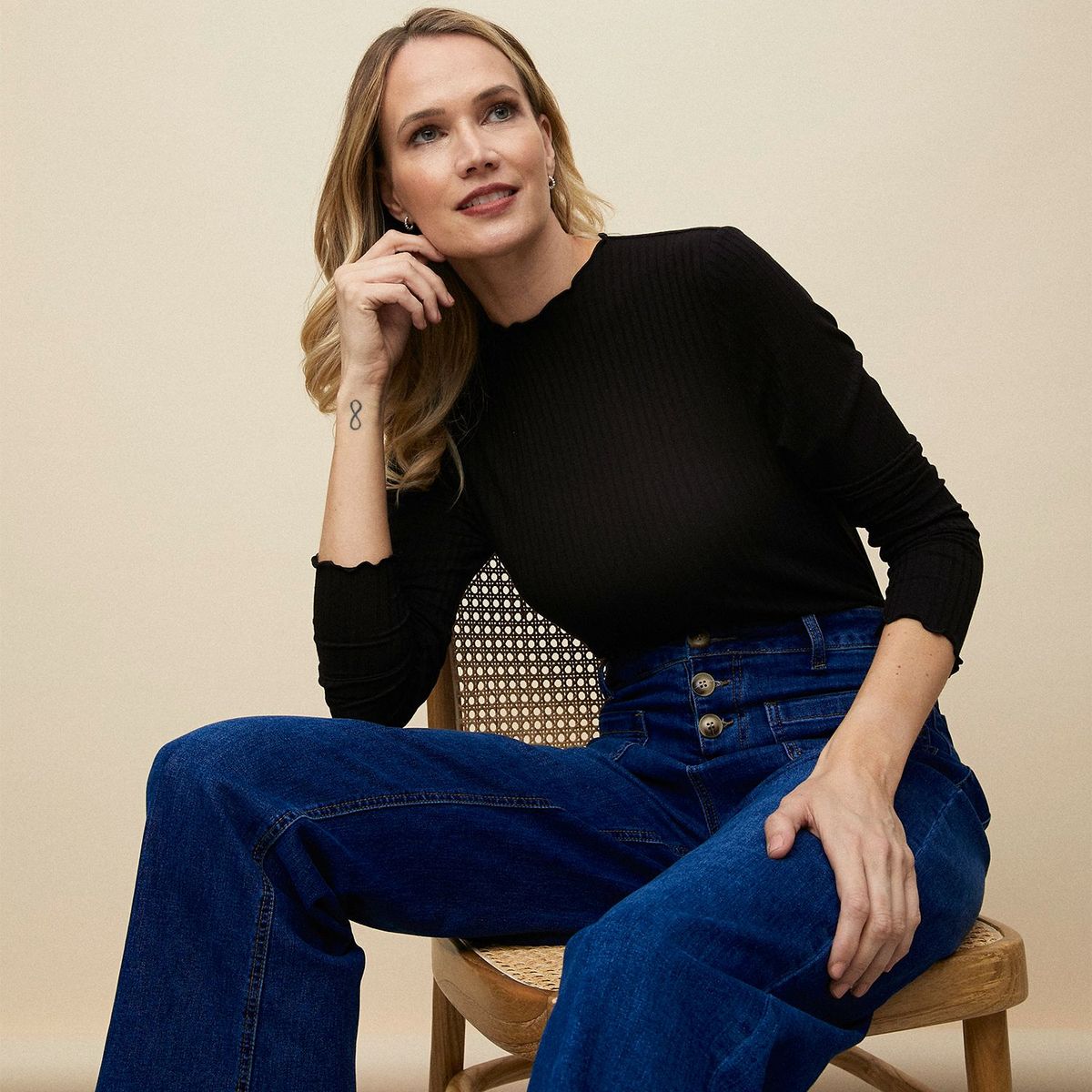 APOLOGY - Polo Rib Manga Larga Mujer Apology