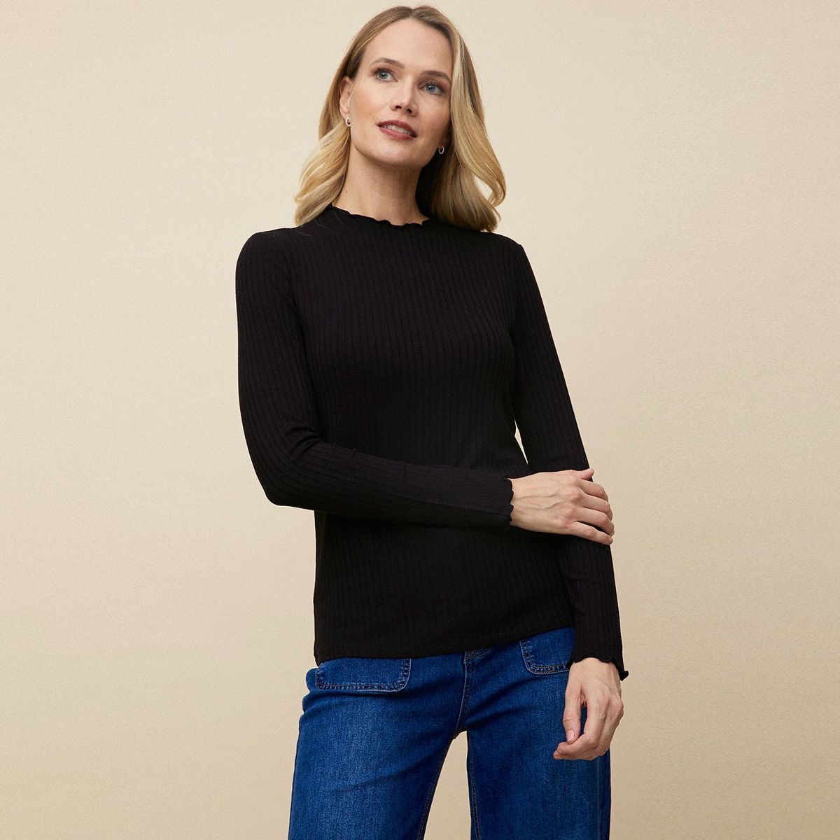 APOLOGY - Polo Rib Manga Larga Mujer Apology