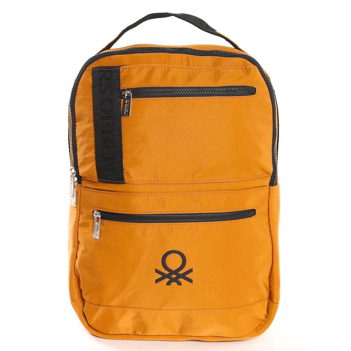 BENETTON - Mochila Nylon Amarilla Mujer Benetton