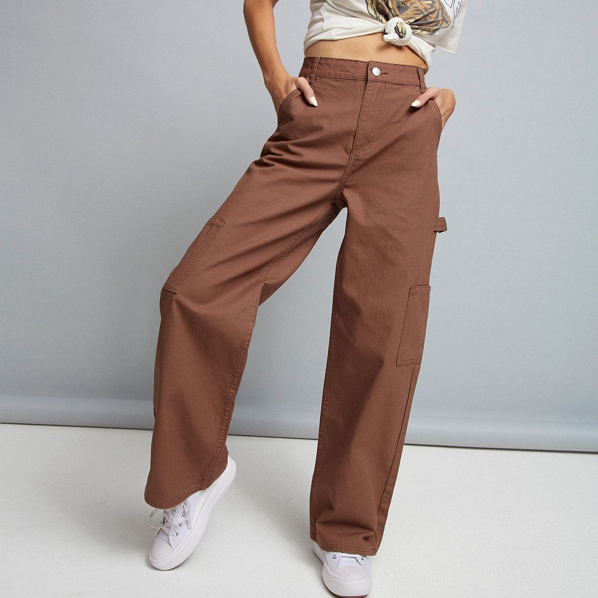DENIMLAB - Pantalón Cargo Mujer