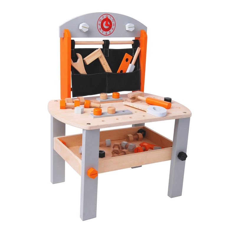 EDUFUN - Juguete Banco de Trabajo de Madera para Niños