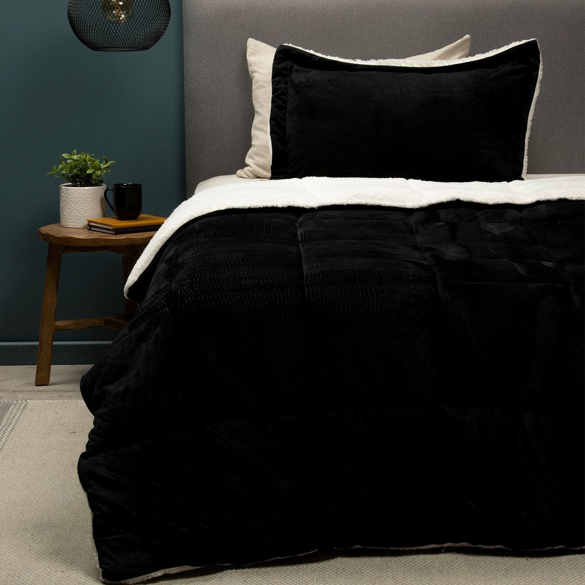 BASEMENT HOME - Edredón Mink con Sherpa