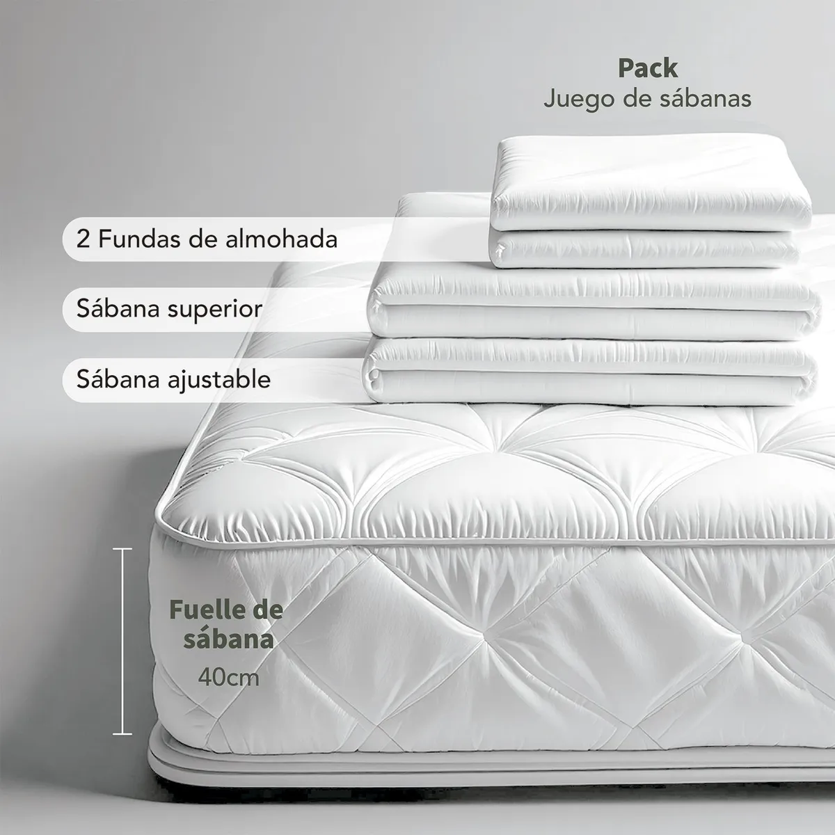 ROBERTA ALLEN - Juego de Sábanas Bordadas Cadeneta 100% Algodón 300 Hilos