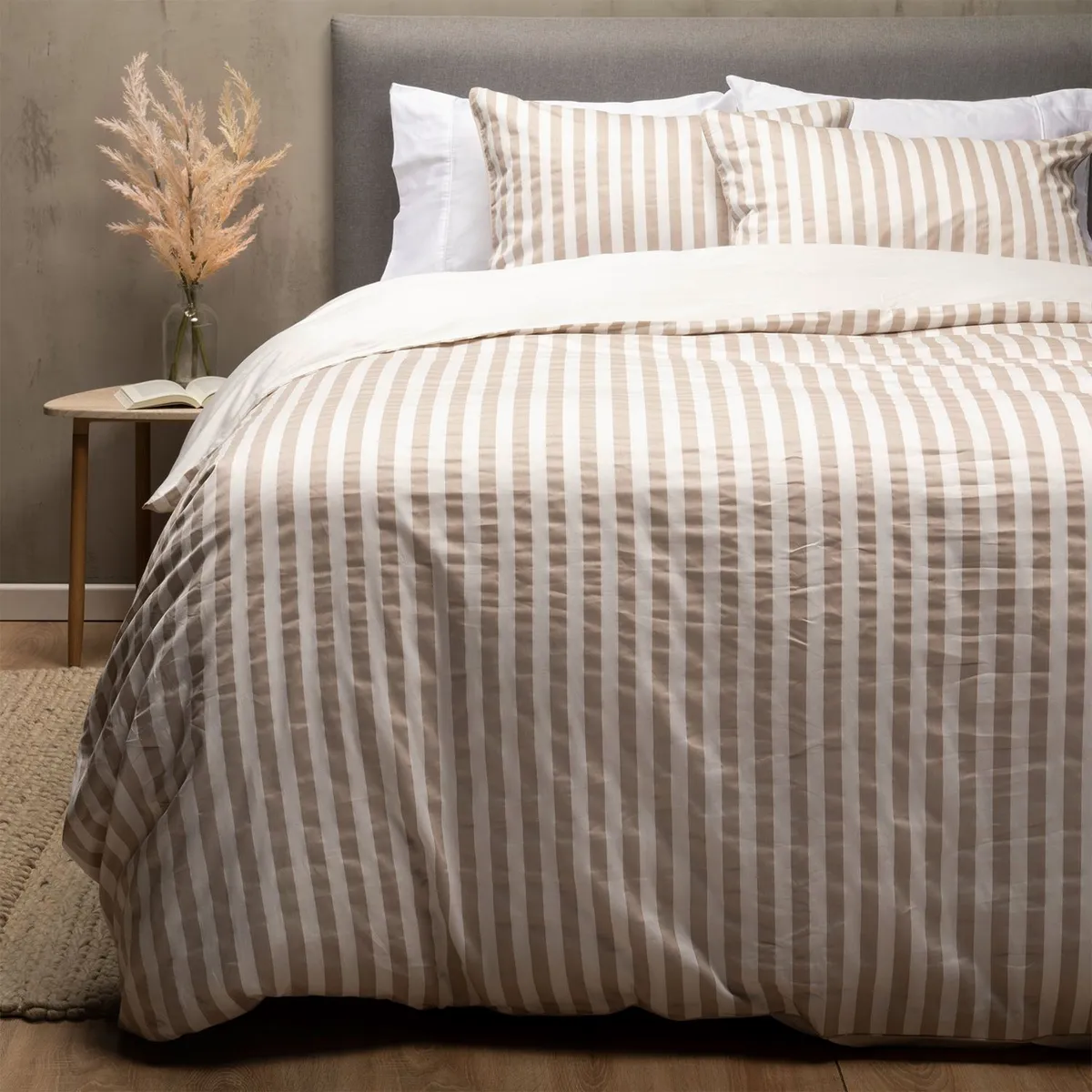 BASEMENT HOME - Funda Plumón Federico Beige 100% Algodón