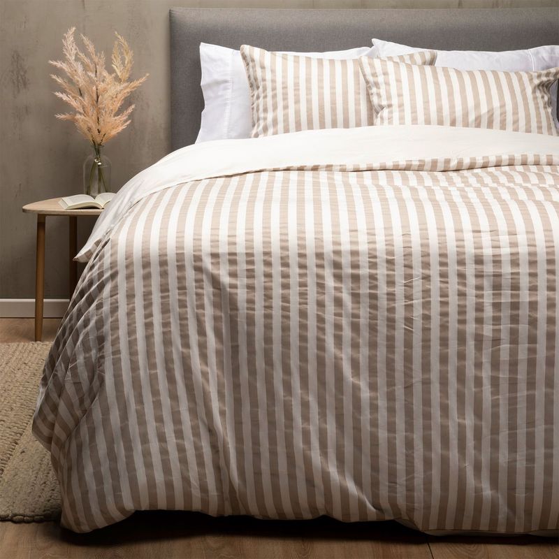 BASEMENT HOME - Funda Plumón Federico Beige 100% Algodón