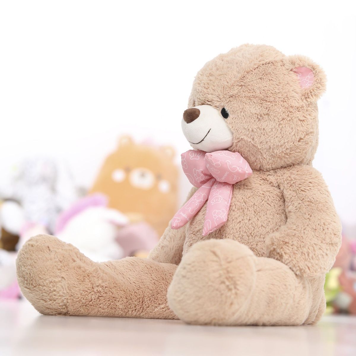 KISSES - Peluche Oso Grande Beige 90 cm