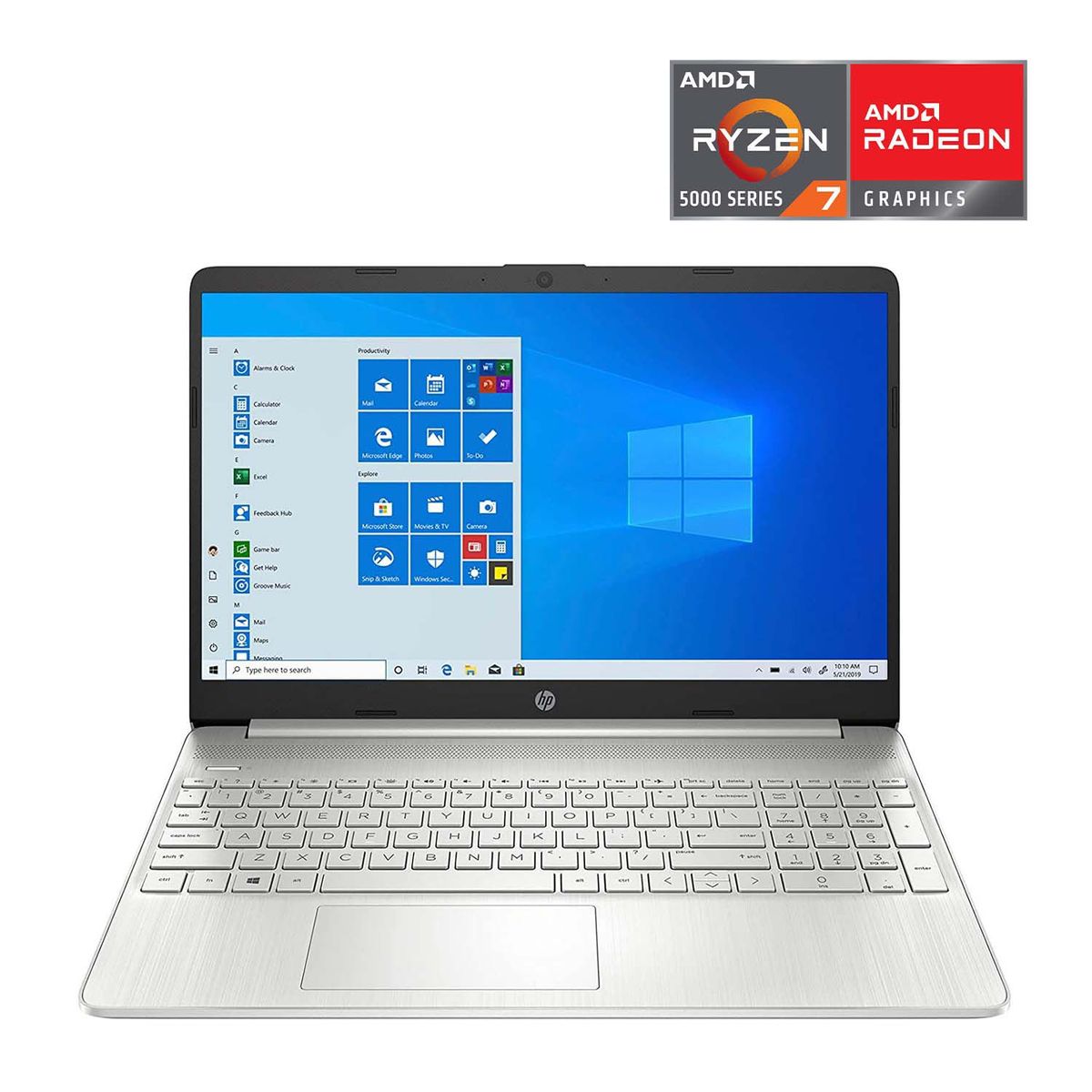 HP - Laptop HP 15-EF2000 15.6" FHD R7 5700U 12GB 512GB SSD, Teclado en inglés