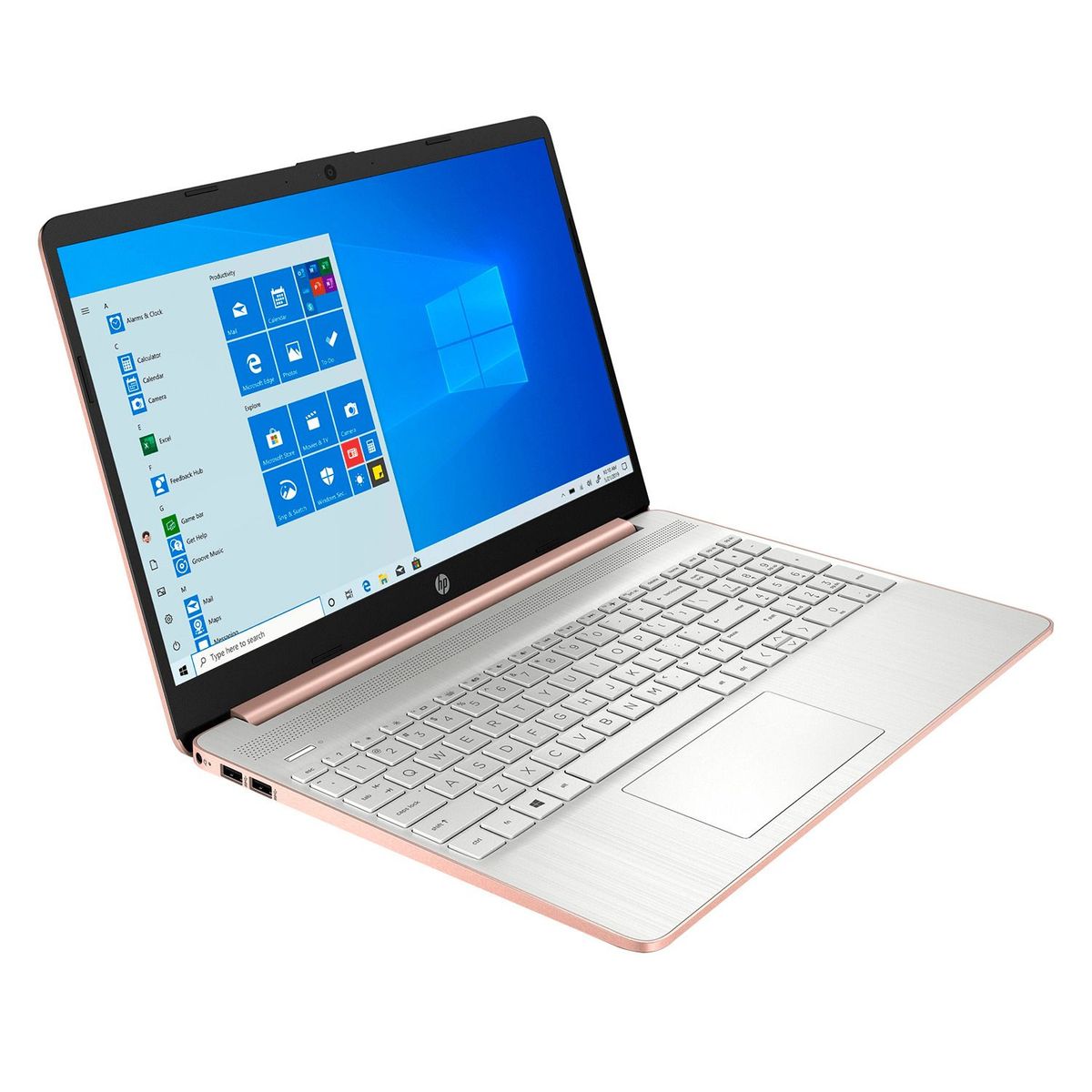 HP - Laptop HP 15-EF0025WM 15.6" Ryzen 5 8GB 256GB SSD Rose Gold, Teclado en inglés