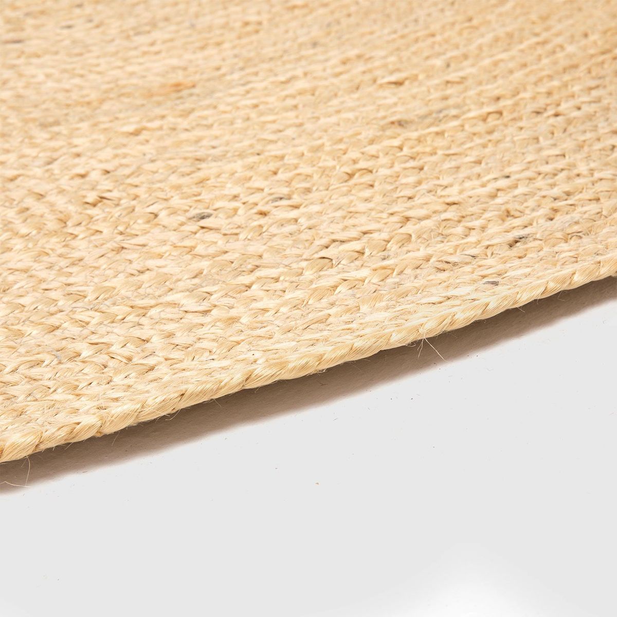 BASEMENT HOME - Alfombra Redonda de Yute Natural Champ
