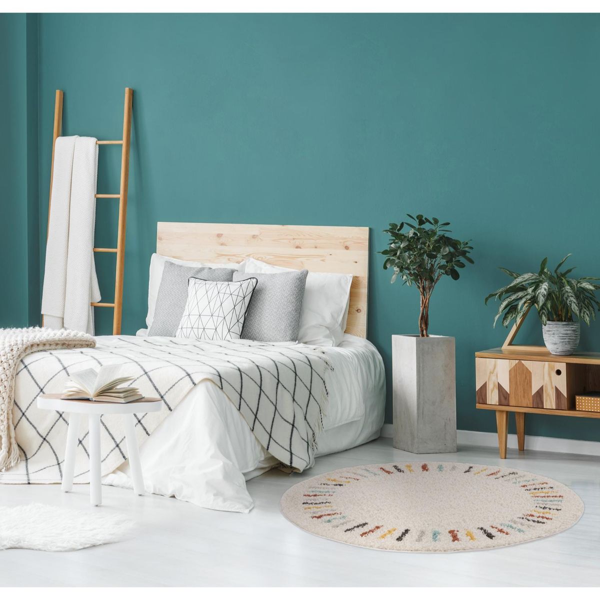 MICA - Alfombra Gipsy Redonda Beige 160cm