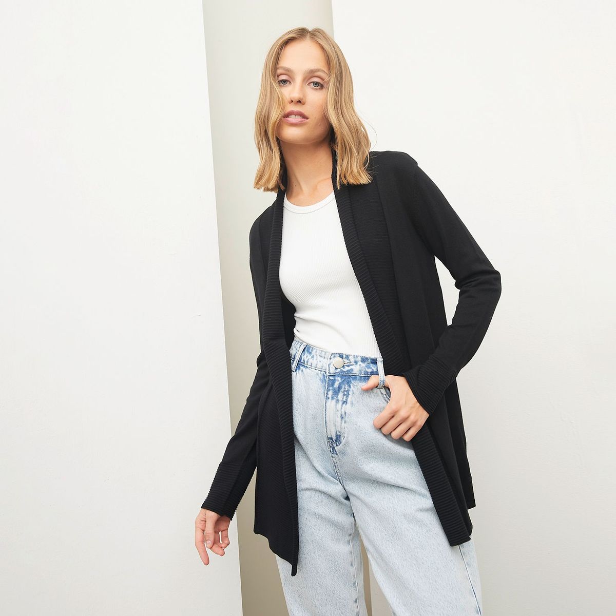 BASEMENT - Chompa Manga Larga Mujer Basement