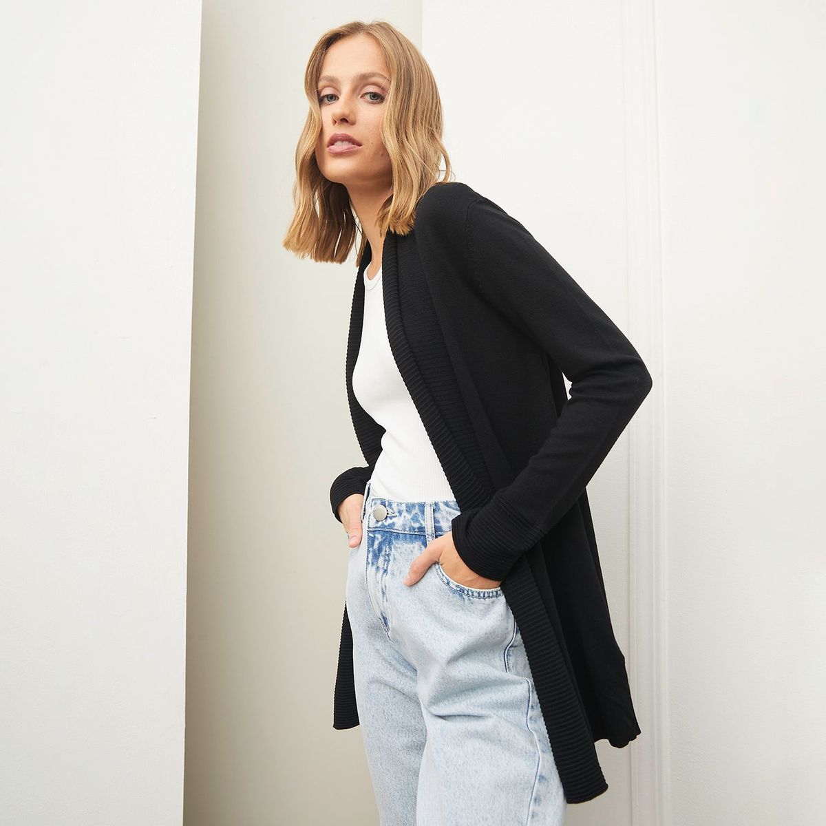 BASEMENT - Chompa Manga Larga Mujer Basement