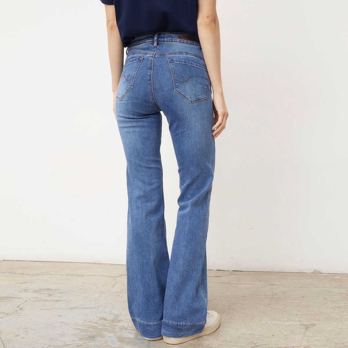 ELLE - Jean Flare Tiro Medio Mujer Elle