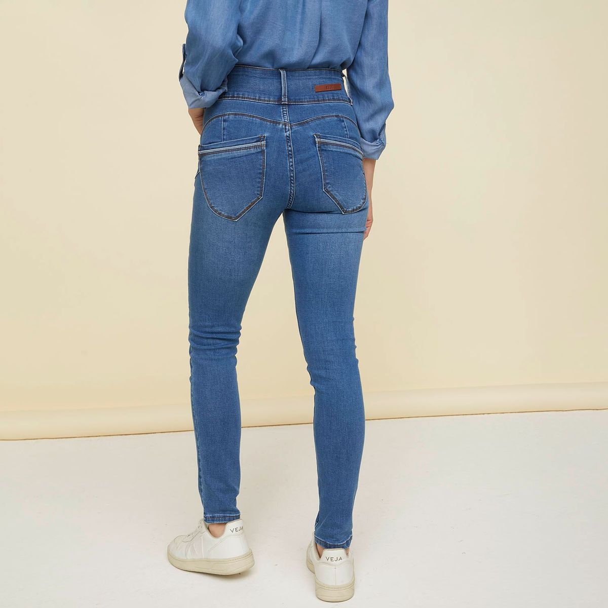 ELLE - Jean Elle Kim Tiro Medio Mujer