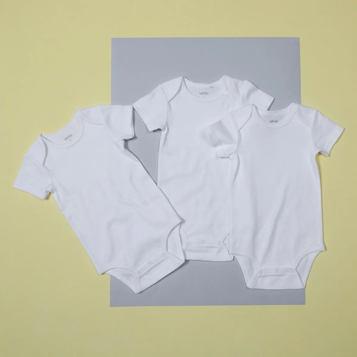 YAMP - Body Bebé Niño Niña Pack X3 Algodón Yamp