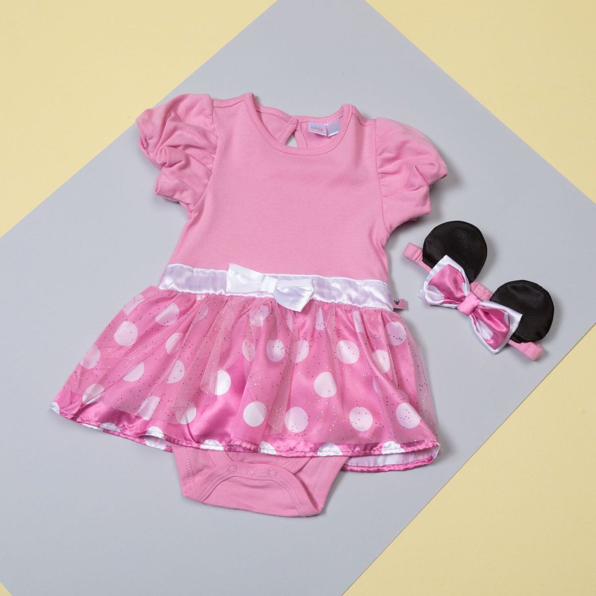 MINNIE - Body Disfraz Algodón Bebé Niña Minnie