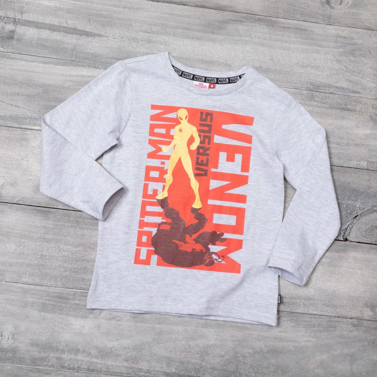 SPIDERMAN - Polo Manga Larga Algodón Niño Spiderman MARVEL