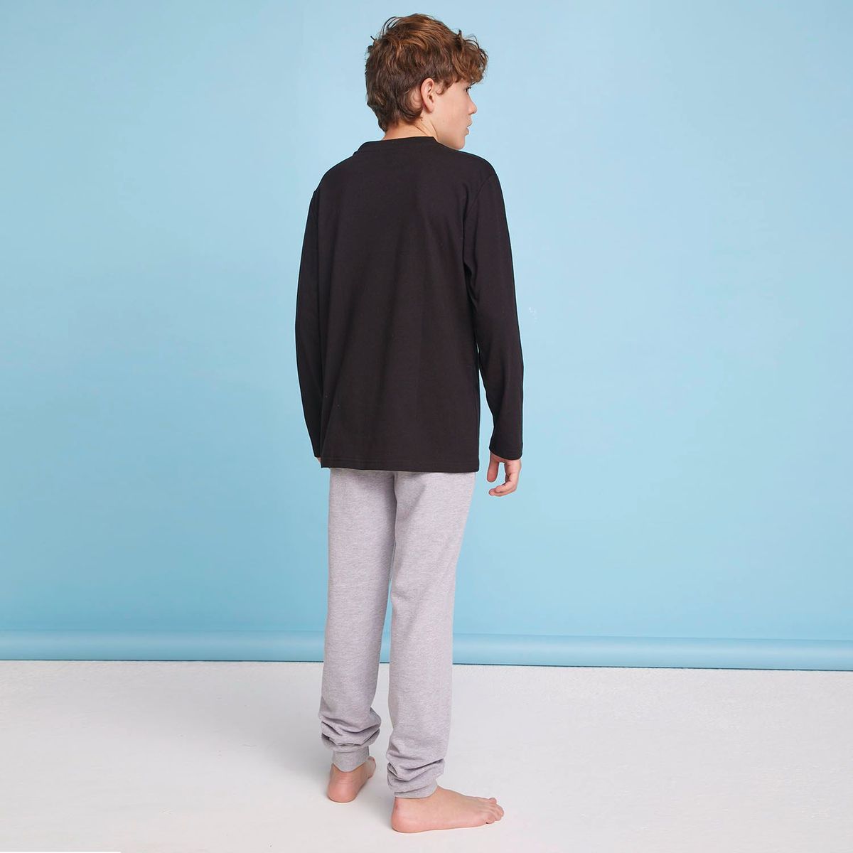 FEDERATION - Conjunto Polo Manga Larga + Pantalón Buzo Algodón Niño Federation